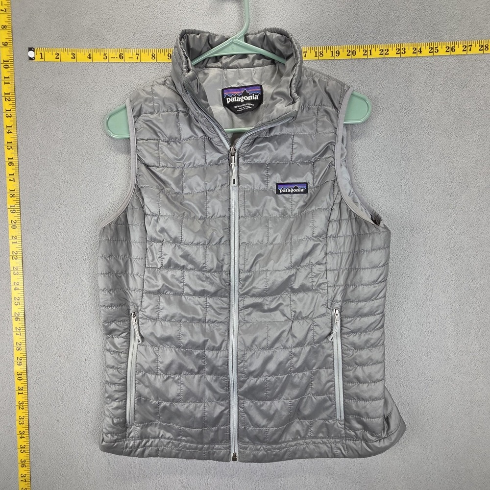 Patagonia Silver Gray Quilted Puffer Vest